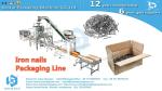 250g screw nails weighing and packing in box automatic filling line