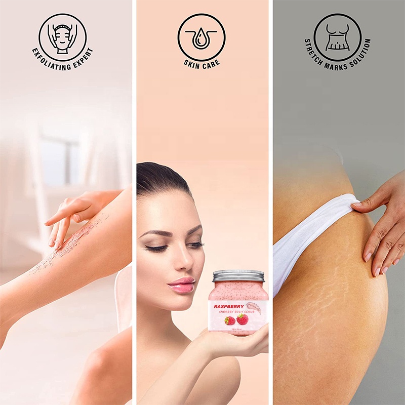 Exfoliate Skin With Tranexamic Acid Natural Body Sugar Scrub Vegan Whitening Body Scrub