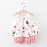 Summer Cool And Breathable Children's Outfit Sets Girls Pumpkin Pants Design