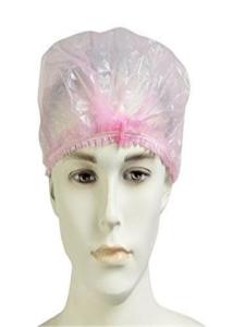 Wholesale Professional Surgical Head Cover , Clear Disposable Shower Caps 0.015-0.025 Mm Thickness from china suppliers