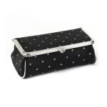 Fashion Custom Digital Print Canvas Black Printed Makeup Cosmetic Case Bag