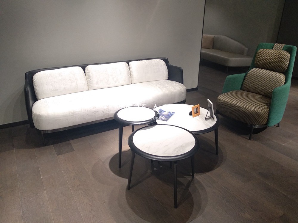 Living Room Metal Legs Contemporary Design Fabric Modern Sofa Set