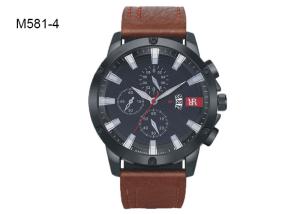 Wholesale BARIHO Analog Men's Quartz Watch Fashion Chronograph Date Leather Band Wristwatch M581 from china suppliers