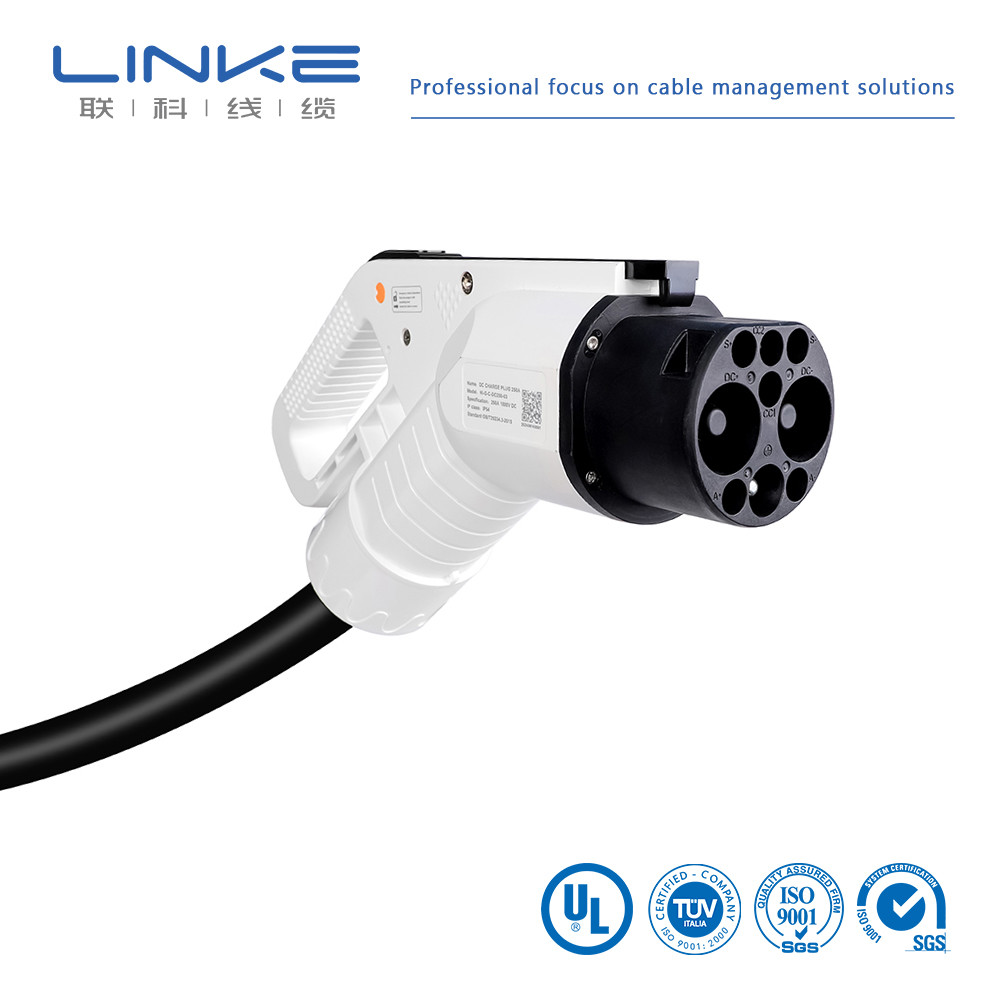 V0 Grade Thermoplastic Shell EV car charging cable With Copper Alloy Terminal