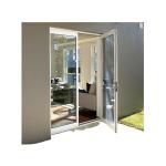 Custom High Wind Resistance Double Glass Aluminum Alloy Casement Doors for Home