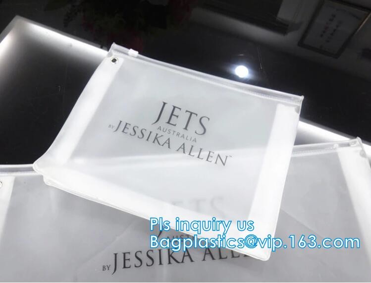 zipper slider travel cosmetic bag, commodity package bag, Promotional Transparent Cosmetic PVC Bag Slider Zip Bags Clear