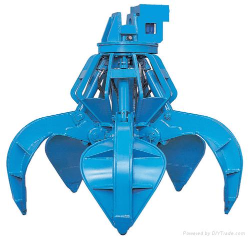 Universal Tuck Excavator Hydraulic Orange Grapple for Scraping Komatsus' Scrap Needs