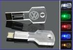 Laser Logo Acrylic Material Traditional Key 32GB USB Memory Stick
