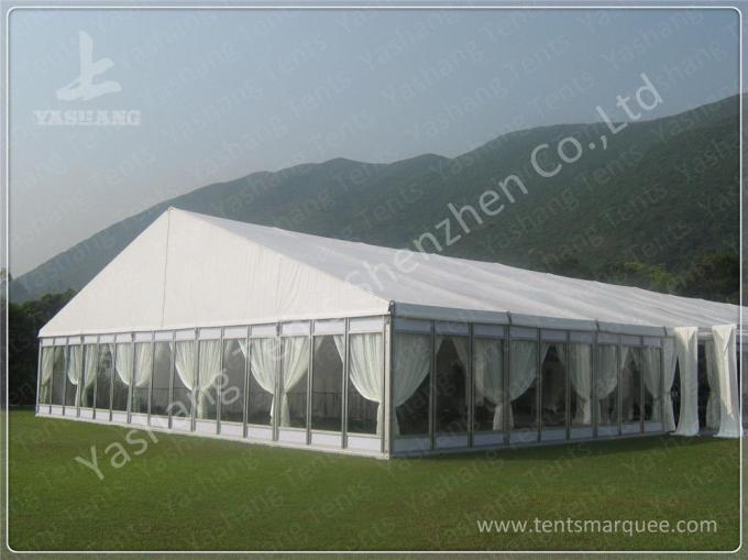 Wine Party Clear Top Tent Structure Aluminum Alloy Frame , clear roof tent wedding reception