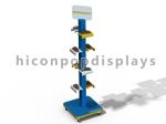 Free Standing Slatwall Shoe Display Store Fixtures Merchandising Displays