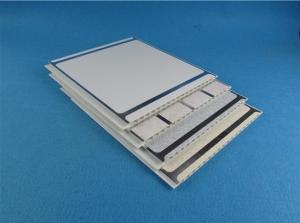 Wholesale 55% - 80% UPVC Wall Panels , indoor use PVC Cover Board with Silver Edge from china suppliers