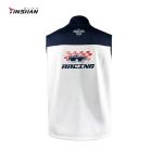 Aviliable Sample Custom Team Name Sports Vest Windproof White Racing Motorcycles