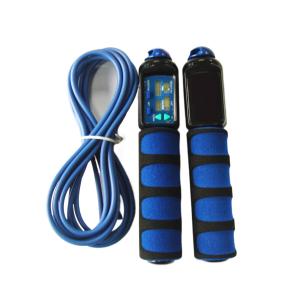 Wholesale Fitness Jump Rope Custom Color Logo Black Dark Blue Jump Rope Electronic Exercise Skipping Rope OK-168 from china suppliers