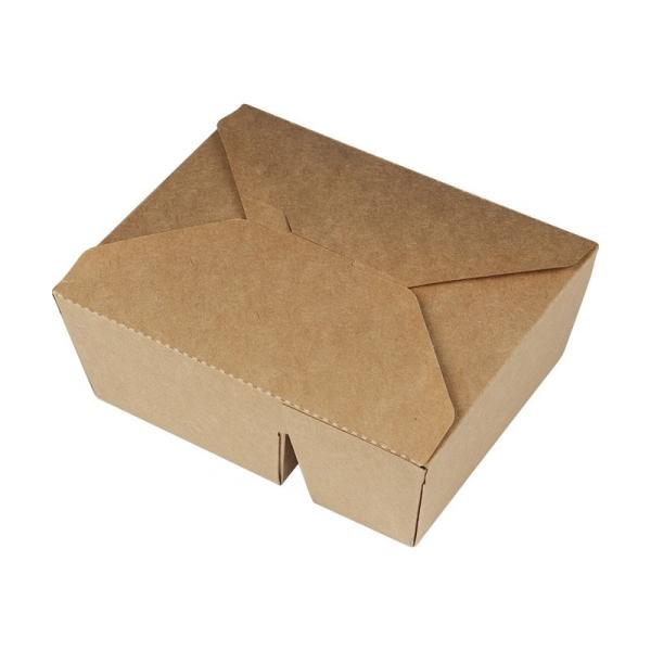 26oz 45oz Biodegradable Brown Paper Food Boxes Kraft Paper Takeaway Box Food