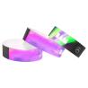 Buy cheap Durable Custom Printed Paper Wristbands For Events White Blue Lightweight from wholesalers