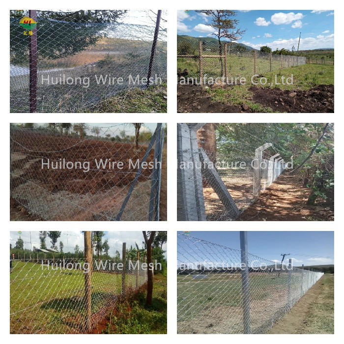 6ft 50*50 X 9 Ga Grey Coated Chain Link Fence Heavy Galvanized