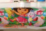disposable plastic tablecover 108*180cm tablecloth/map for kids happy birthday