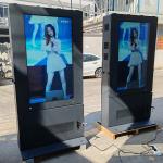 2000Nits 55 65 Inch Ip65 Waterproof Outdoor Advertising Monitor Lcd Totem Kiosk