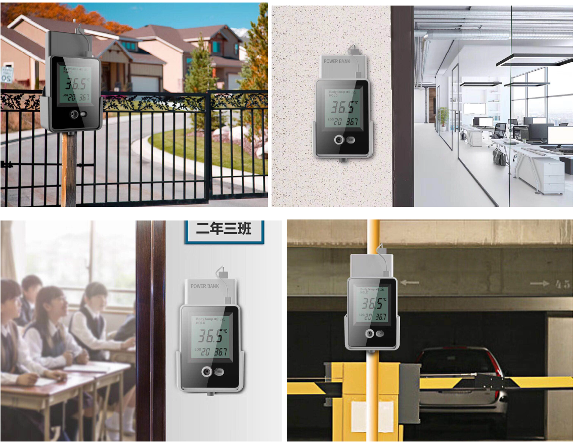 Alarm Voice AI Doorbell AI Face Recognition Thermometer