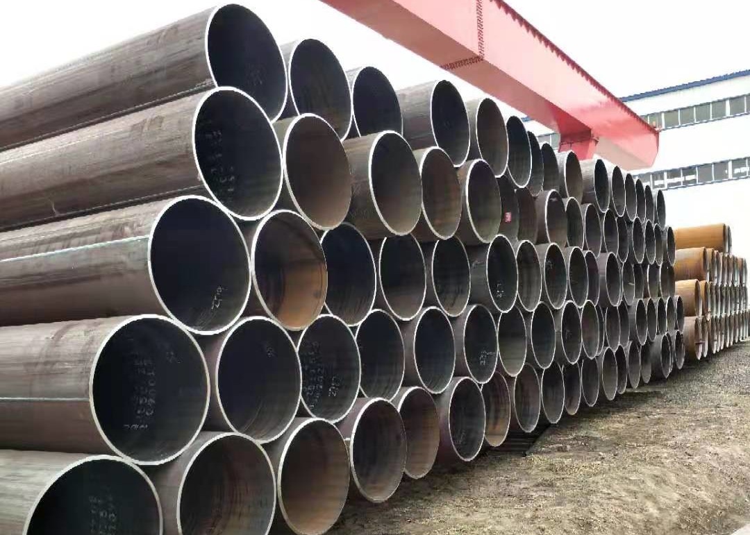 Api 5l Psl1 X42 Black Painted Huge Diameter Water Ssaw Steel Pipe