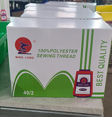 Brand 40/2 Polyester Spun Sewing Thread For High Speed Sewing Machine 5000Y/Cone