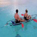 6mm Hull 4mm Seat Glass Water Boat , 2 Air Bags Sit On Top Fishing Kayak