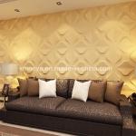 E0 Eco-Friendly 500mmx500mm Acoustic Insulation 3D Wall Panel for Sofa
