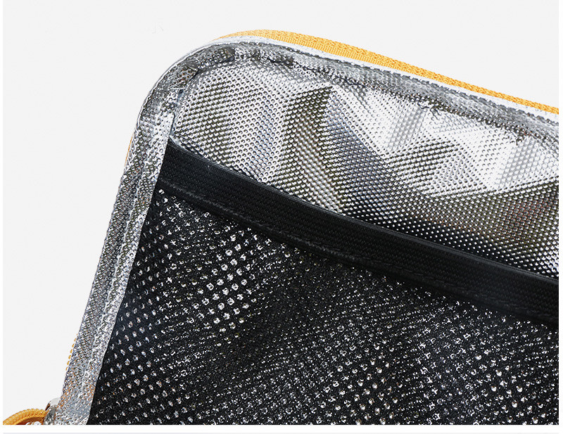 Simple Zipper Recycled Portable Insulated Washable Canvas Lunch Bag