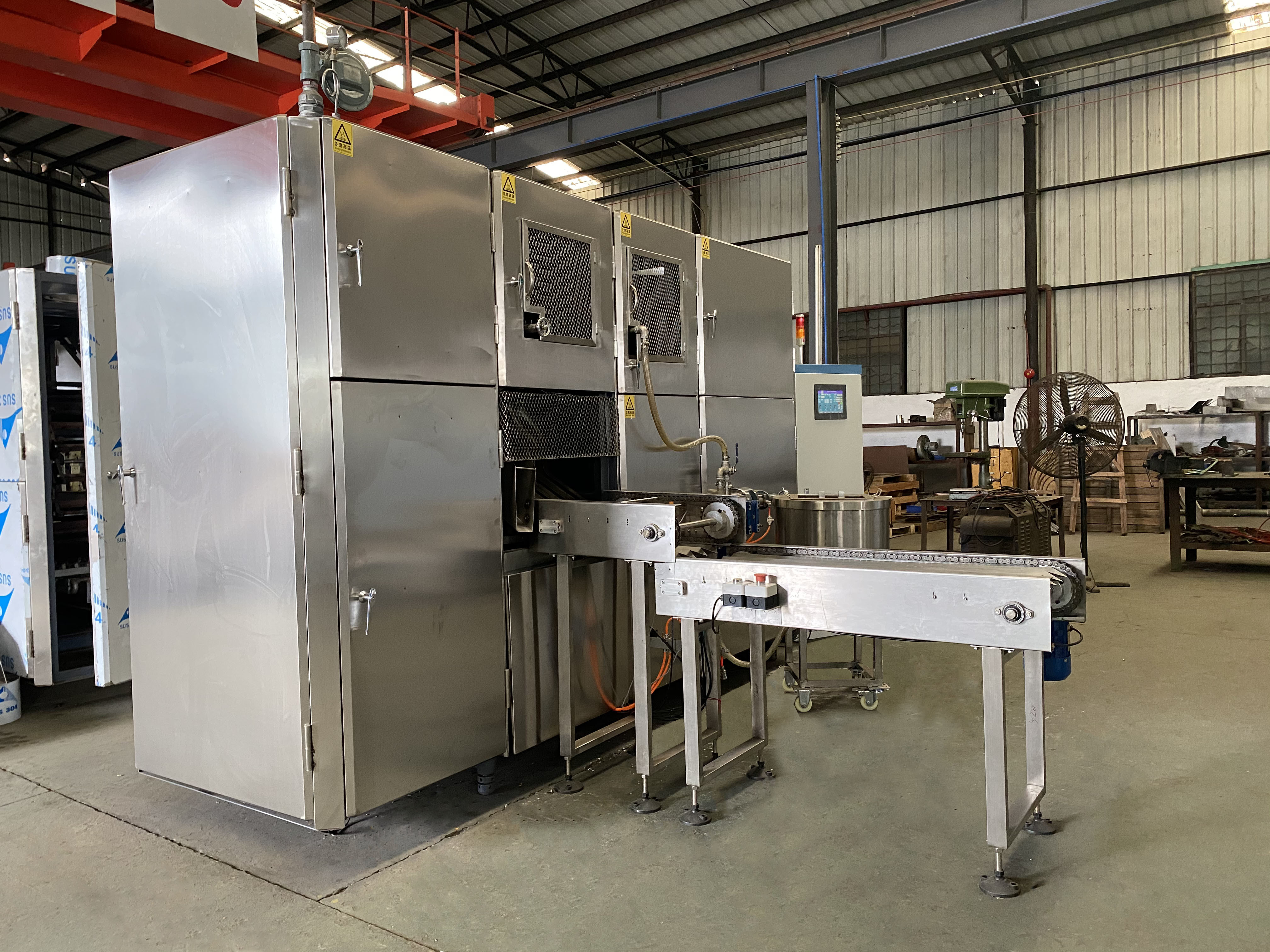 Full Automatic Waffle Cone Making Machine Steel Structure