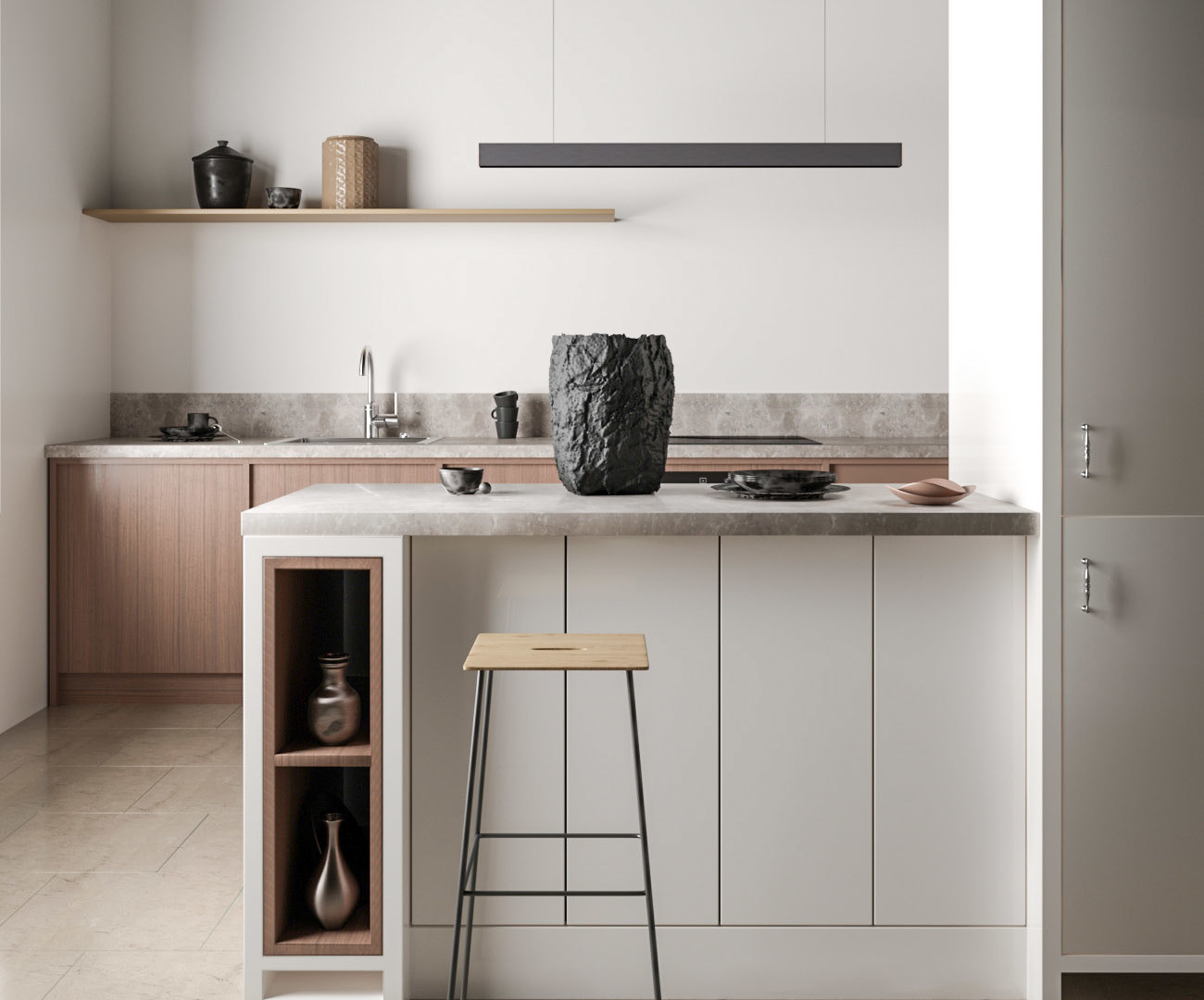 Glossy White U Shaped Kitchen Cabinets Modular Lacuqer Kitchen Furniture