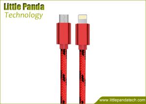 Wholesale Factory Wholesale USB Data Cable Good Quality Nylon Braid MFI 8 Pin Phone Cables Red Fabric Cable from china suppliers