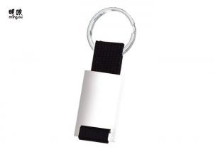 China Promotional Giveaways Metal Ribbon Key Ring / Fob Pearl Color on sale