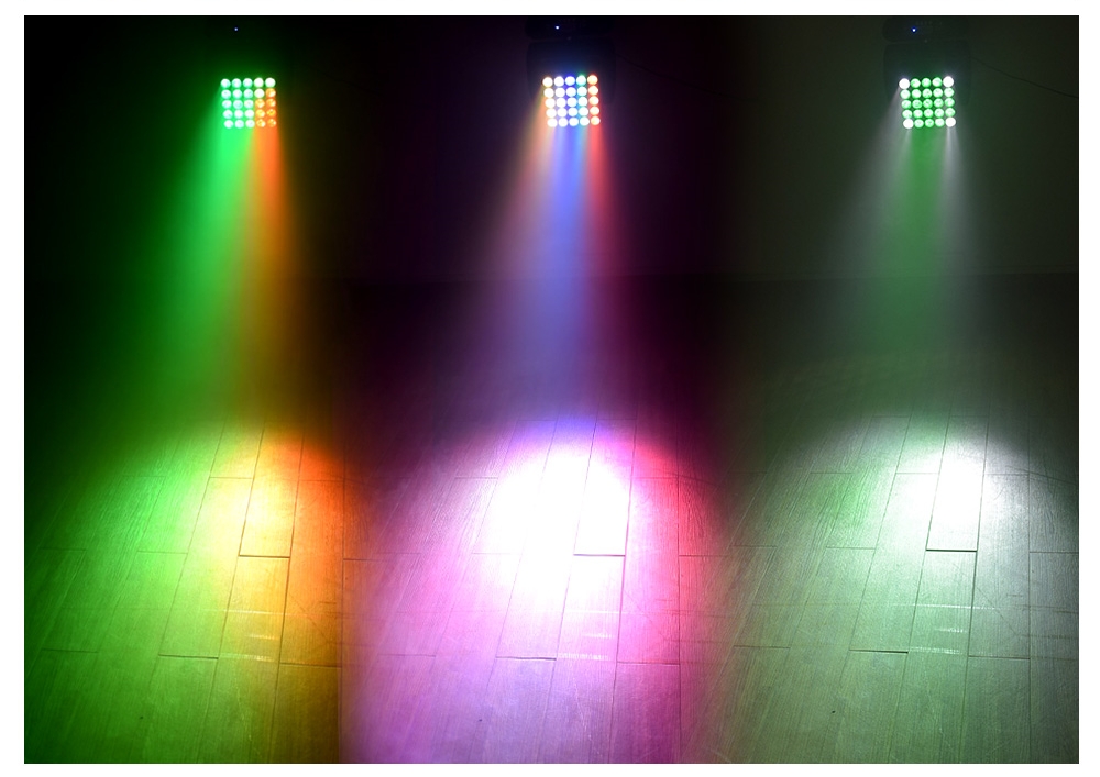 50000 Hours Working Time RGBW Matrix Moving Head Wash Lights with Pattern Beam Effect