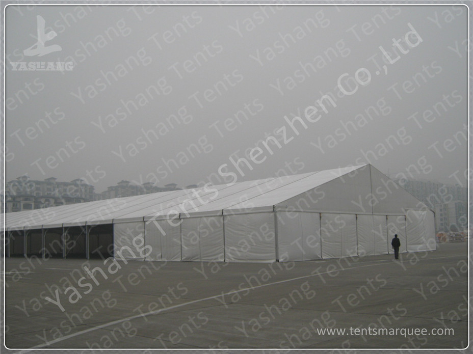 Durable 2500 Sqm Large Clear Span Tents , Logistics Outdoor Warehouse Tents