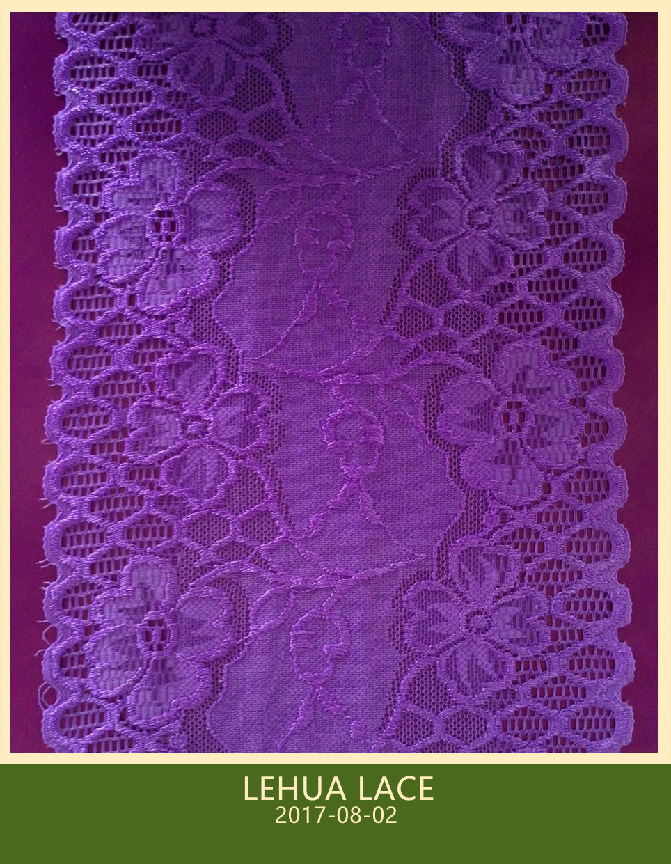 Hot Selling and nice quality Nylon Spandex Stretchy Brazil Lace from China