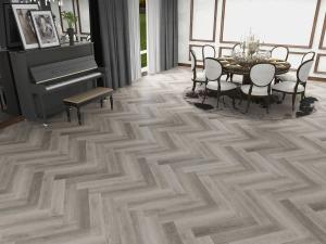 Wholesale Rigid Core Herringbone SPC Floor Painted Bevel Waterproof 4.5mm from china suppliers