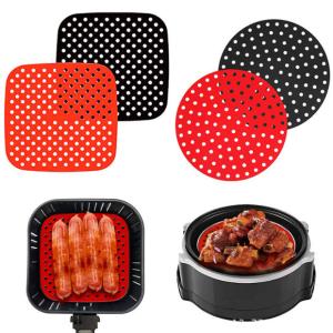 Wholesale Reusable Square Silicone Air Fryer Mat Non Stick 21cm from china suppliers