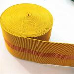 70mm Yellow Color Elasticated Upholstery Webbing For Sofa Chair 20%-30%