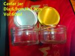 High Transparent Glass Caviar Packaging Jar 1oz 50-60gram FDA Approved