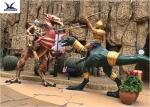 Outdoor Amusement Park Decoration Life Size Waterproof Dinosaur Fiberglass Model
