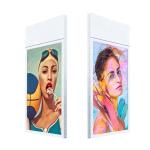 Dual Screen Digital Signage LCD Advertising Display High Brightness For Clothing