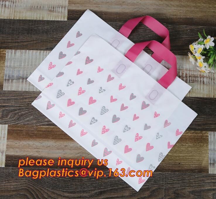 Wholesale Die Cut Handle Eco-Friendly Custom Design Shopping Gravure Printing Groceries Plastic Bags With Logo bagease