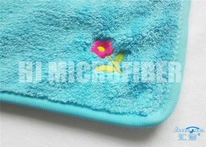 Wholesale Super Soft And High Water Absorption Factory Direct Blue Printed Microfiber Cleaning Cloth 100%Economy 30X40cm from china suppliers