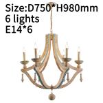 Solid wood chandeliers nordic turquoise lighting loft decor living room coolest
