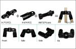 Stamping Metal Pipe Connectors / Pipe Metal Joints For Storage Shelves