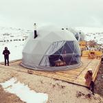 Winter Inner Heated Outdoor Igloo Dome Geodesic Party Tent In Costa Rica