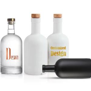 Wholesale Glass Bottle for Vodka Spirit Whisky Gin Liquor 200ml 375ml 500ml 700ml 750ml Perfect from china suppliers