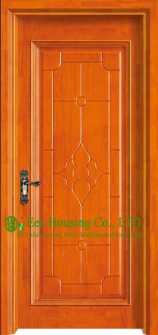 Luxury Simple & Morden Timber Veneer Single Door,Good Quality Hotel Wooden Door