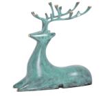 410x270mm Metal Tabletop Deer Statues For Home Decor