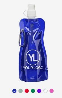 Solid Flexible Water Bottle Carabiner, Foldable Water Bottles Water Pouch